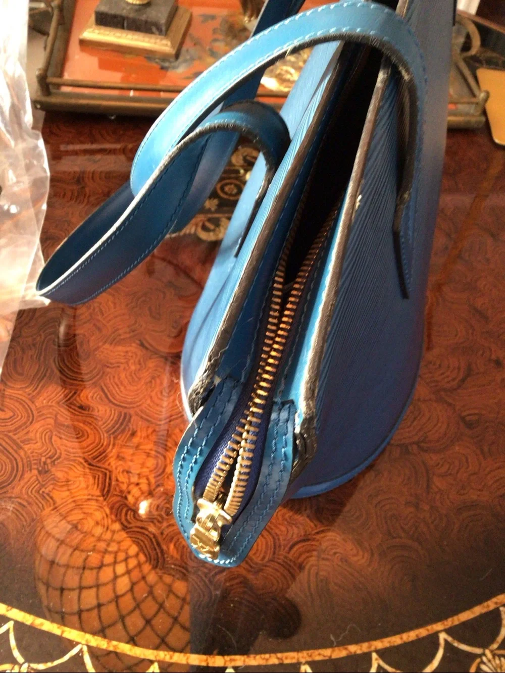 Louis Vuitton St Jacques Blue Tote Bag